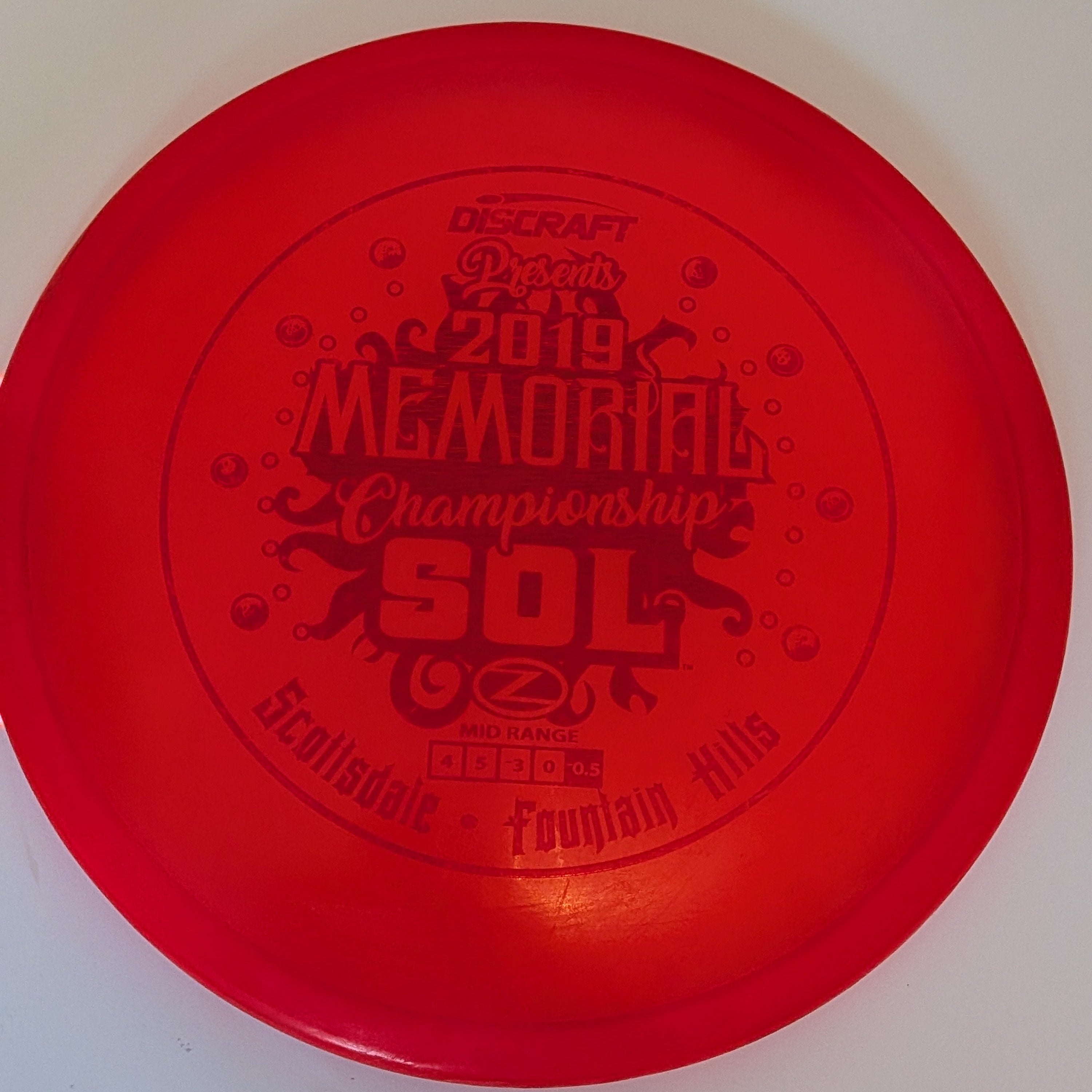 2019 Memorial championship SOL