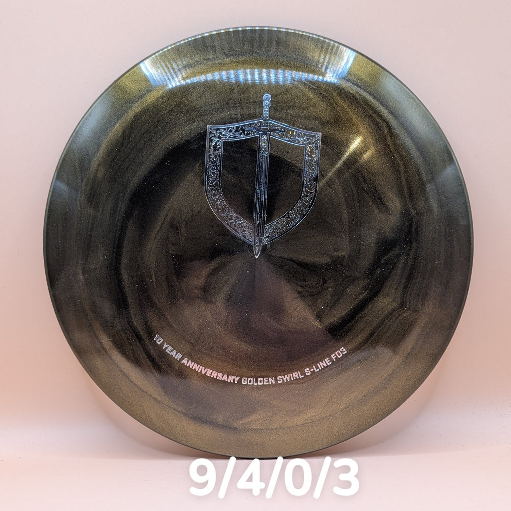 Discmania Special Edition Golden Swirl S-Line FD3 10 Year Anniversary